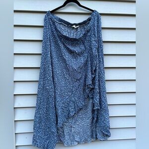 ARULA (formerly A Beautiful Soul) Blue Floral Maxi Skirt, Size B (2x)